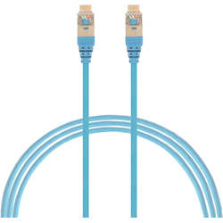 4Cabling 2m Cat6a RJ45 S/FTP Thin LSZH 30 AWG Network Cable Blue