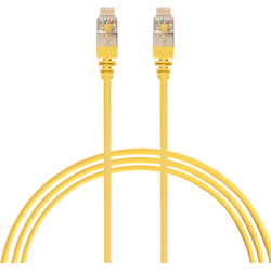 4Cabling 2m Cat6a RJ45 S/FTP Thin LSZH 30 AWG Network Cable Yellow
