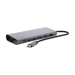 USB-C 4-Port Mini Hub + Power Pass THRU