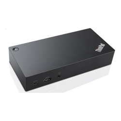 Lenovo ThinkPad USB-C Dock (40A9) Dual Display 2x DisplayPort VGA 6x USB Ports LAN Port Audio Jack 60W PD 12 Mth Wty (Refurbished)