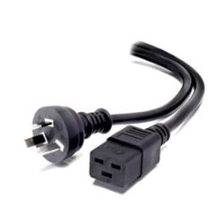 ALOGIC 5m Aus 3 Pin Mains Plug to IEC C15 High Temperature Male to Female