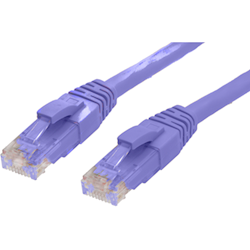 4Cabling 2.5m RJ45 Cat6 Ethernet Cable. Purple