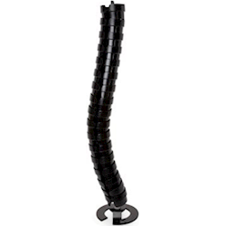 Elsafe: Umbilical Cable Management - Pathfinder Ceiling to Desk 2140mm in Black