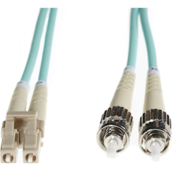 4Cabling 2m SC-ST OM4 Multimode Fibre Optic Cable: Aqua