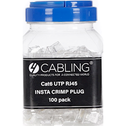 4Cabling Cat6 UTP RJ45 Insta Crimp Plug 100 pack