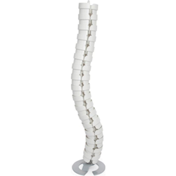 OE Elsafe: Umbilical Cable Management: Pathfinder Floor to Desk 780mm: White