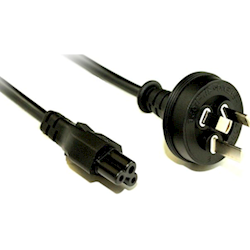 IEC C5 Clover Leaf Style Appliance Power Cable Black 10M
