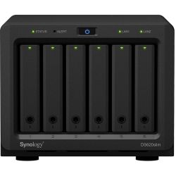 Synology DiskStation DS620Slim 6-Bay NAS - 2.5 Diskless 2xGbE, Intel Celeron, 2GB DDR3L RAM, 2x USB 3.0 - 2.5 Drives Only