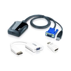 Aten Laptop USB KVM Console Crash Cart Adapter IT Kit