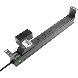 PowerShield RPR-6HMCB Power Distribution Unit Unmanaged 6 Way PDU with Australian Sockets - horizontal