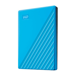 WD My Passport 2TB Portable External Hard Disk Drive HDD - Blue