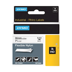 Dymo RHINO 24mm White Flexible Nylon