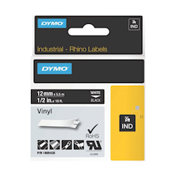 Dymo DymoRhino Blk on Wht 6mm Tape