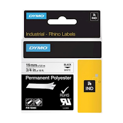 Dymo INDUST Tape PERM POLY 19MM WHT