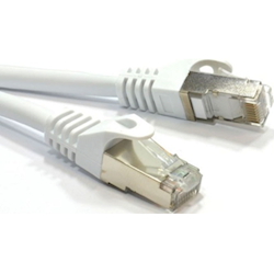 Astrotek Cat6a Shielded Cable 2m Grey/White Colour 10GbE RJ45 Ethernet Network LAN S/FTP LSZH Cord 26AWG PVC Jacket