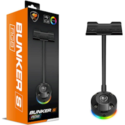 Cougar Bunker-S RGB Headset stand Dual mode RGB lighting