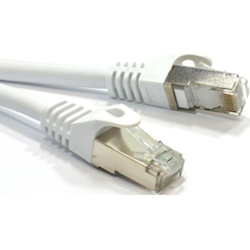 Astrotek Cat6a Shielded Cable 10m Grey/White Colour 10GbE RJ45 Ethernet Network LAN S/FTP LSZH Cord 26AWG PVC Jacket