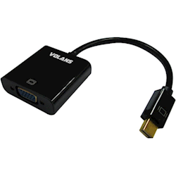 Volans VL-MDPV, Mini DisplayPort to VGA Male to Female Converter, Support VGA, SVGA, XGA, SXGA and UXGA at 162 MHz pixel rate, 1yr Wty