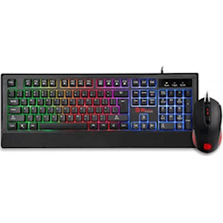 Thermaltake CM-CHD-WLXXPL-US Tt eSPORTS Challenger Duo Keyboard and Mouse Combo Rainbow-coloured Backlighting 5 Million keystroke lifespan 24-key