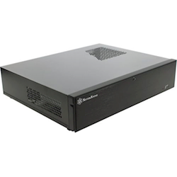 SilverStone SST-ML04B, Milo ML04B Black HTPC Case, 1x 5.25 inch External, 2x 3.5 inch Internal, SSD Ready, 2x USB 3.0, No Power Supply, 440 mm (W) x 105 mm