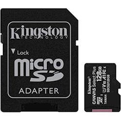 Kingston 128GB MicroSD SDHC SDXC Class10 UHS-I Memory Card 80MB/s Read 10MB/s Write with standard SD adaptor ~SDCS2-128