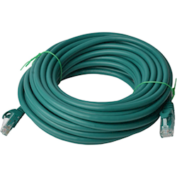 8Ware Cat6a UTP Ethernet Cable Snagless 50m Green