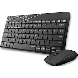 Rapoo 8000M Compact Wireless Multi-mode Bluetooth Keyboard and Mouse Combo