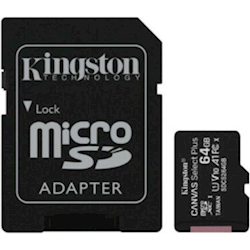 Kingston 64GB V2 MicroSD SDHC SDXC Class10 UHS-I Memory Card 80MB/s Read 10MB/s Write with standard SD adaptor ~FMK-SDC10G2-64 SDC10G2/64GBFR