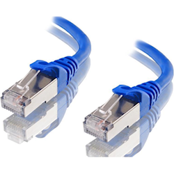 Astrotek Cat6a Shielded Cable 5m Blue Colour 10GbE RJ45 Ethernet Network LAN S/FTP LSZH Cord 26AWG PVC Jacket