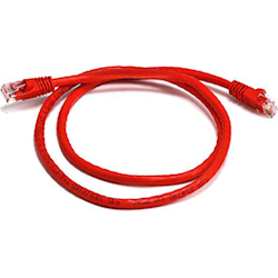 8Ware Cat6a UTP Ethernet Cable, Snagless - Red 2M