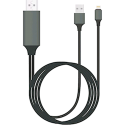 8Ware Generic Plug & Play Lightning to HDMI 2m Cable for iPhone & iPad