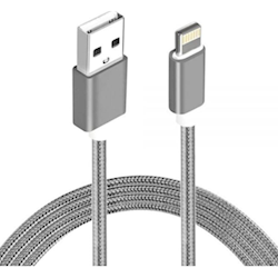 Astrotek 2m USB Lightning Data Sync Charger White Colour Cable for iPhone 6S 6 Plus 5 5S iPad Air Mini iPod