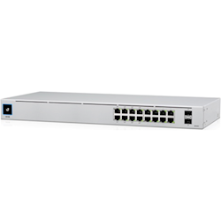 Ubiquiti UniFi 16-port Managed PoE+ Gigabit Switch with SFP 60W - Touch Display - Fanless
