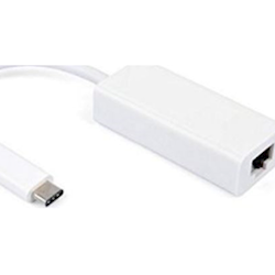 Astrotek Thunderbolt USB 3.1 Type C (USB-C) to RJ45 Gigabit Ethernet LAN Network Adapter for Apple Macbook ChromeBook Pixel - White