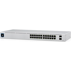 Ubiquiti UniFi 24 Port Managed - 24 Port PoE+ 24 Port Gigabit Ethernet - with SFP 150W - Touch Display - Fanless