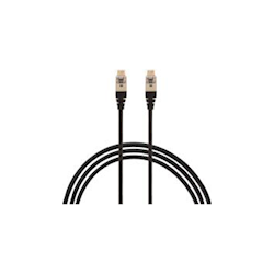 2.5M Cat6a RJ45 S/FTP Thin LSZH 30 AWG Network Cable. Black