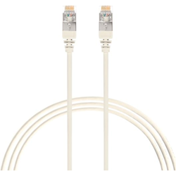 4Cabling 2.5M Cat6a RJ45 S/FTP Thin LSZH 30 AWG Network Cable. White