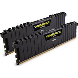 Corsair Vengeance LPX DDR4, 3200MHz 16GB 2 x 288 DIMM, Unbuffered, 16-20-20-38, Black Heat spreader, 1.35V, XMP 2.0