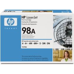 HP 92298A No.98A Black Toner Cartridge (6.8K) GENUINE
