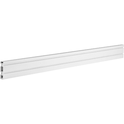 Brateck Aluminum Slatwall Panel, Weight Capacity 40kg-Matte White