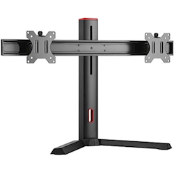 Brateck Dual Screen Classic Pro Gaming Monitor Stand for Most 17 to 27 Monitor Up to 7kg/Screen-Black Color