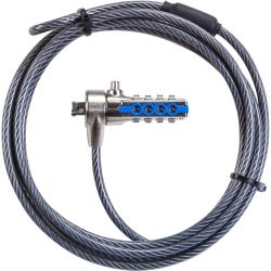 Targus Defcon T-Lock Combo Cable Lock w/ Desk Anchor Point