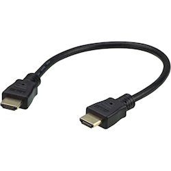 Aten 0.3m 4K HDMI High Speed Ethernet cable, supports up to 4096 x 2160 @ 60Hz, High quality tinned copper wire with Gold-plated connectors