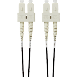 4Cabling 1m SC-SC OM4 Multimode Fibre Optic Patch Cable: Black