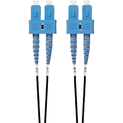 4Cabling 3m SC-SC OS1 / OS2 Singlemode Fibre Optic Cable: Black