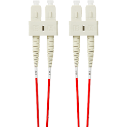 4Cabling 0.5m SC-SC OM4 Multimode Fibre Optic Patch Cable: Red