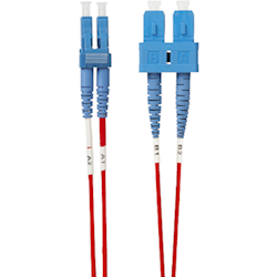 4Cabling 1m LC-SC OS1 / OS2 Singlemode Fibre Optic Cable: Red