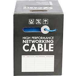 Cat 6 LSZH LAN Ethernet Cable 305m - Reel Box: Blue