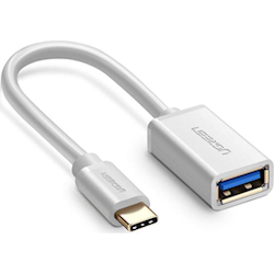 UGreen USB Type-C Male to USB 3.0 Type A Female OTG Cable 15cm - White 30702