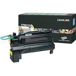 Lexmark C792X1YG Yellow Extra High Yield Return Program Print Cartridge (20K) - GENUINE